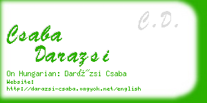 csaba darazsi business card